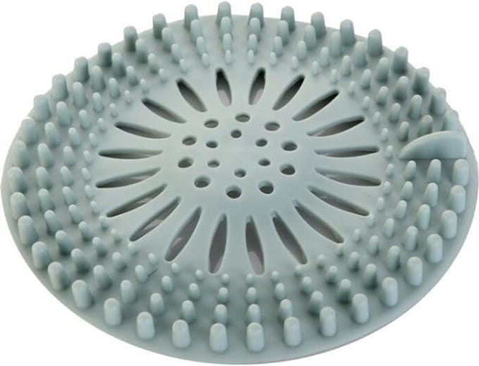 WiseGoods - Haarstopper - Haarvanger - Douche Zeef - Douche Filter - Haarfilter - Douche Afvoer - Siliconen - Blauw