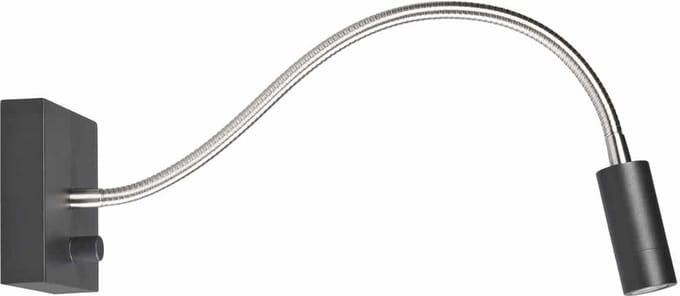 Wand leeslamp LED Blitz | zwart | metaal | verstelbaar | dimbaar | modern design