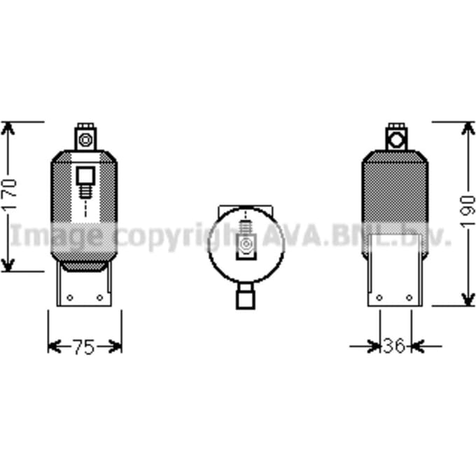 Droger, airconditioningsysteem AVA COOLING VND292