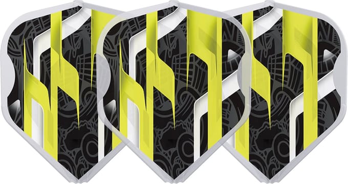 L-Style EZ L1 Mamo Series Black Clear White - Dart Flights
