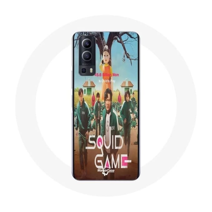 Hoesje - Vivo - Y72 - Flexibel - Wit - Squid Game