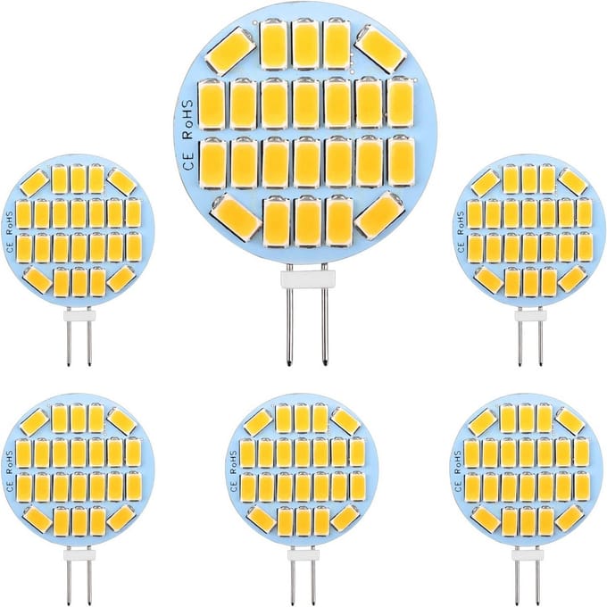 G4 LED-lampen 3W Warm Wit 3000K Niet Dimbaar - 6 Stuks