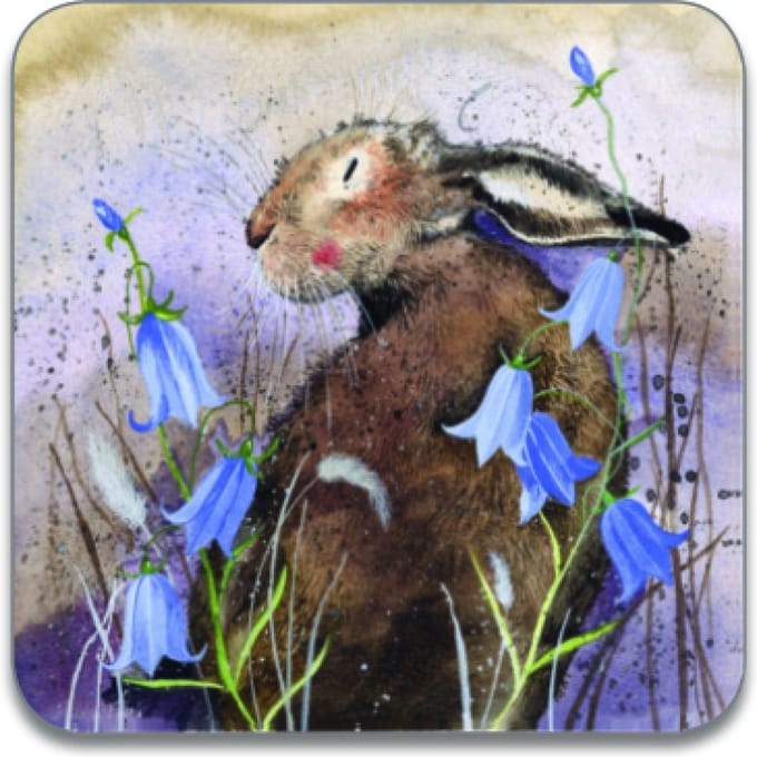 Alex Clark Onderzetters HARE AND BLUEBELL ~ HAAS