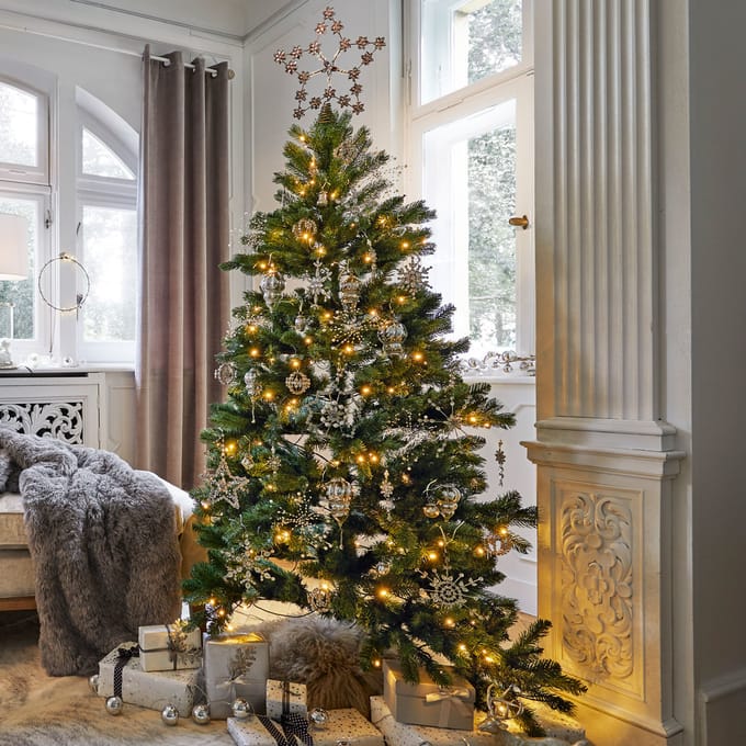 LOBERON Kerstversiering-set Bjouterie antiekzilverkleurig