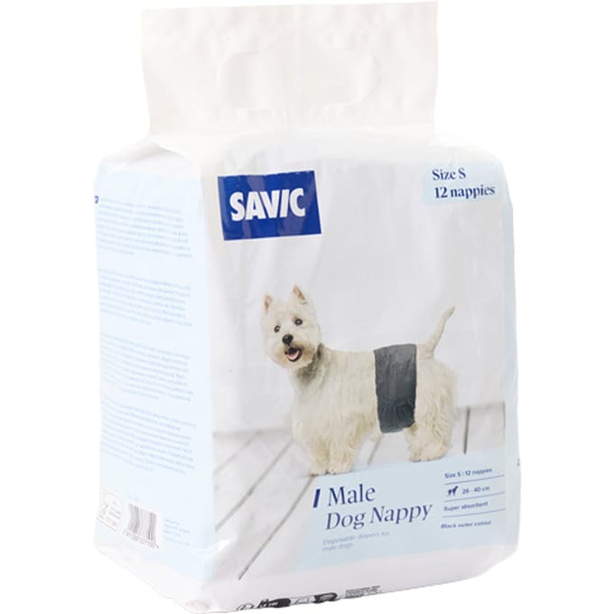 Savic luiers voor mannen maat. S: 26-40cm, 12 stuks hond