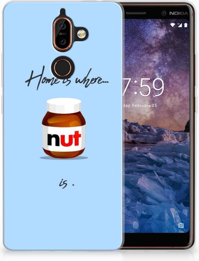 Nokia 7 Plus Siliconen Case Nut Home
