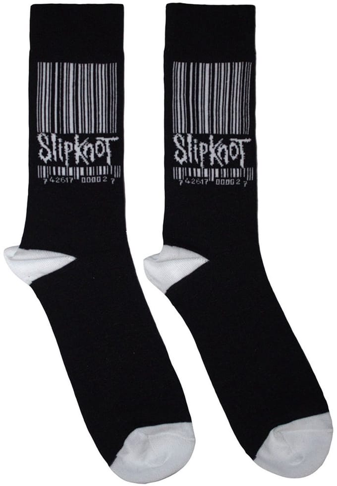 Slipknot - Large Barcode Logo Enkelsokken - Zwart