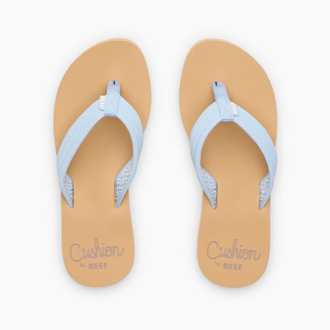 Reef Cushion Breeze Dusty Blue Teenslippers Blauw Synthetisch Dames - Blauw - 36