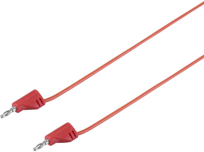 VOLTCRAFT MSB-200 Meetsnoer Banaanstekker 2 mm Banaanstekker 2 mm 0.60 m Rood 1 stuk(s)