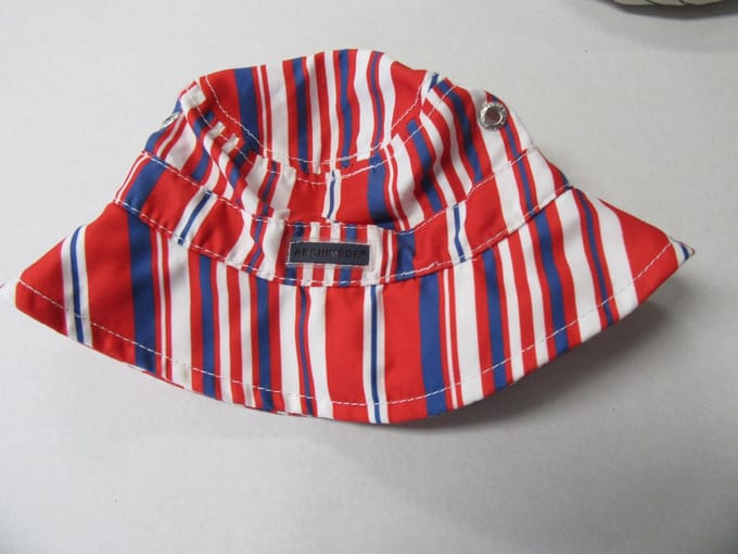 archimède , zonnehoed , uni , rood /wit / blauw , 18-24 maand  47-51 cm