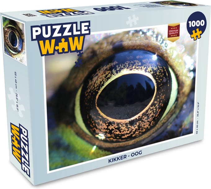 Puzzel Kikker - Oog - Legpuzzel - Puzzel 1000 stukjes volwassenen
