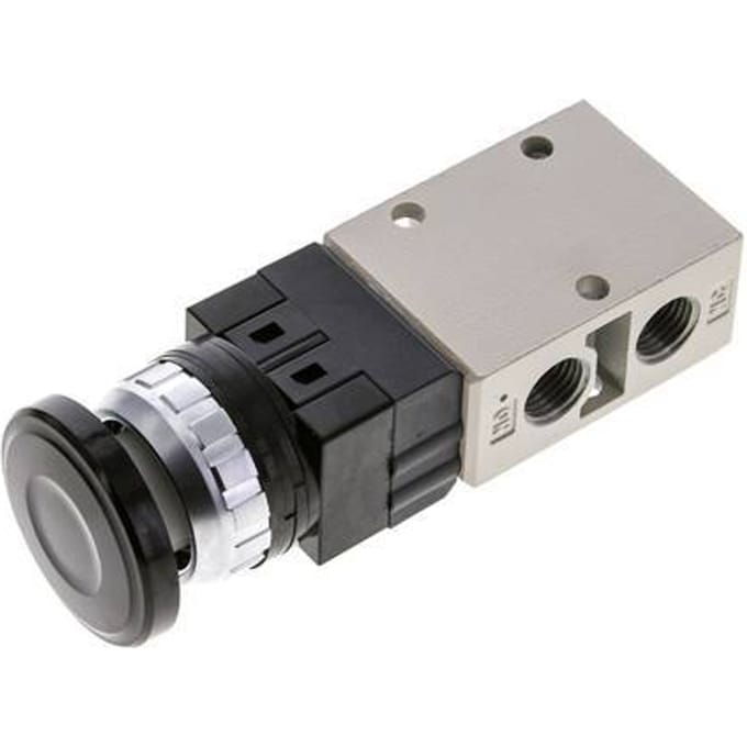 3/2 G1/4'' Handbediend Ventiel Zwart 0-8bar/0-112psi YPC