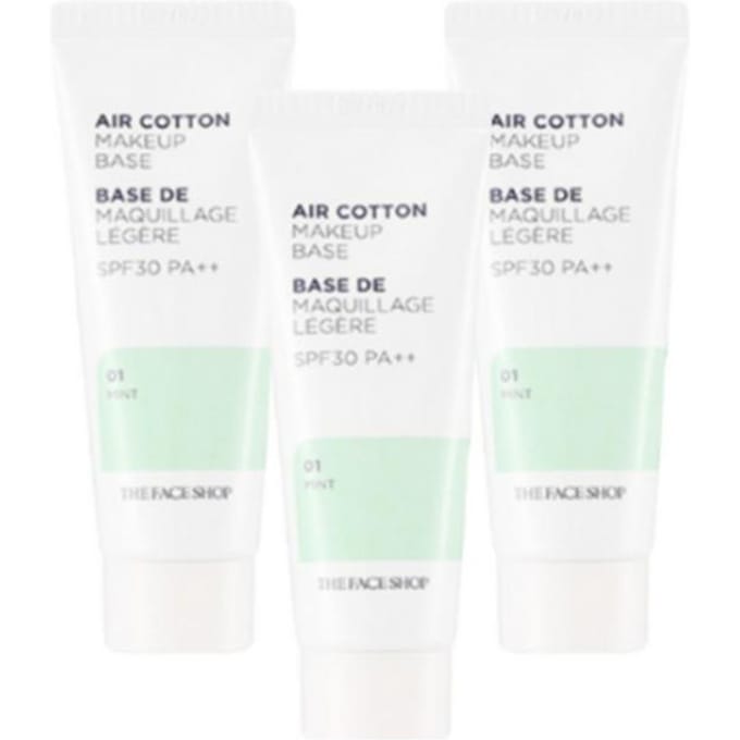 THE FACE SHOP Air Cotton Make-upbasis Mint 35g white
