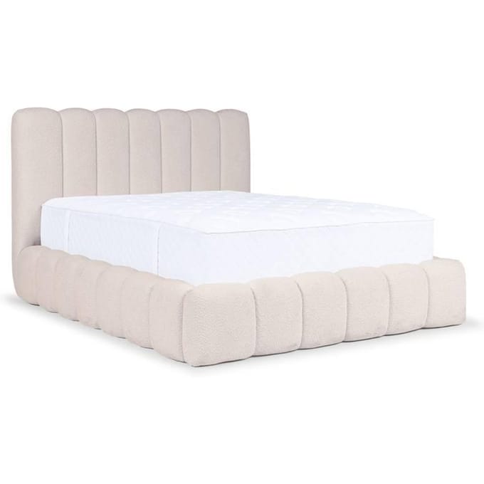 Bedframe Chusso bouclé met opbergruimte 140 x 200 cm | NADUVI Collection