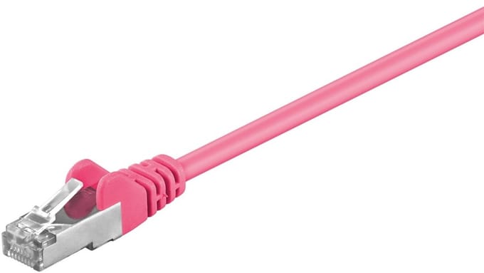 Goobay CAT 5e Patch Cable, SF/UTP, magenta 3 m
