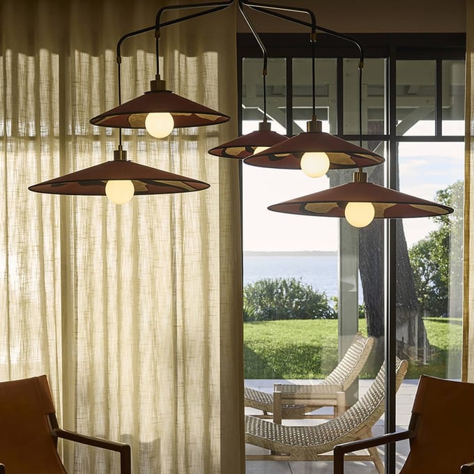 MARKET SET Hanglamp Sonia Laudet, massala, 5-lamps, E27