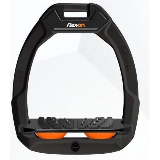 Veiligheid stijgbeugels Rijliniaal Ultra Grip Zwart/Zwart/Geel Flex-On Safe-On