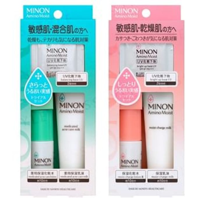 Minon - Amino Moist Sensitive Skin Trial Set Combination Skin