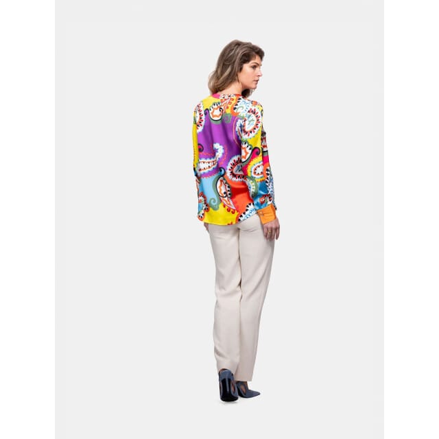 Mucho Gusto Zijden blouse monza paisley
