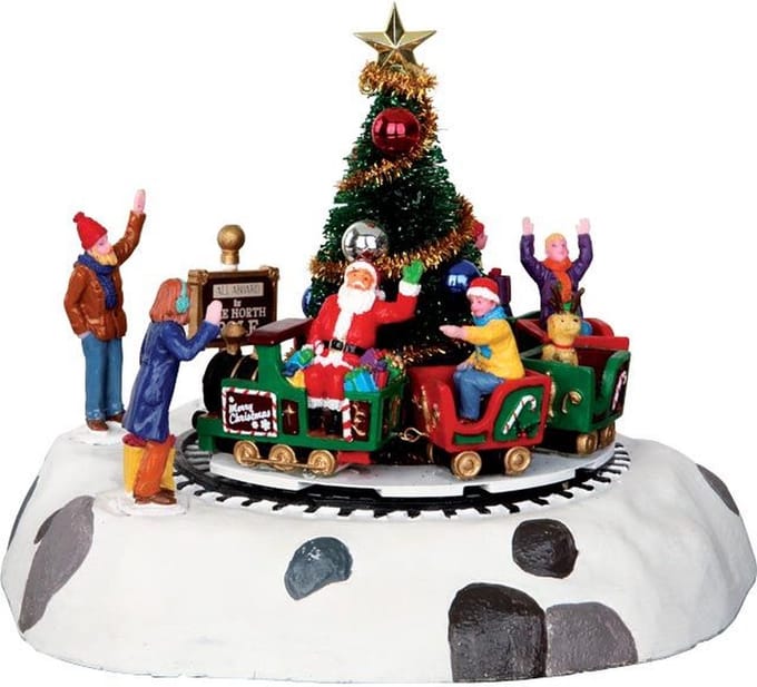Lemax - 'Santa's Kiddie Train' - Attractie met animatie - Exclusief adapter