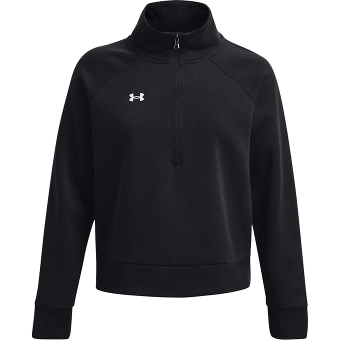 Under Armour Rival Fleece Halfzip Sweatshirt Dames Zwart K001