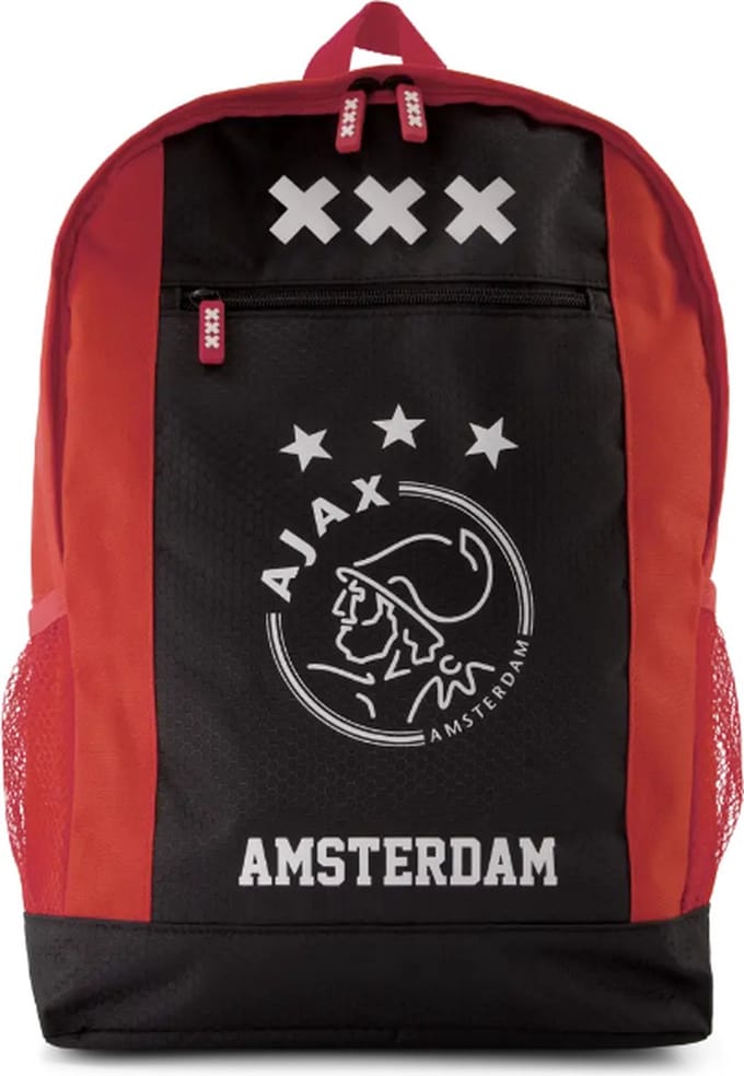 Ajax Rugtas Groot Rood zwart Amsterdam XXX logo