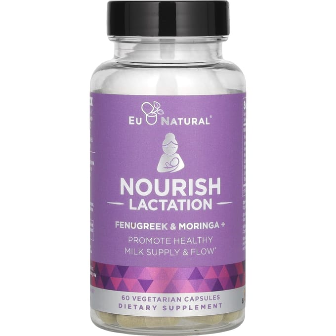 Eu Natural, Lactation Nourish, Fenugrec et Moringa+, 60 gélules végétales