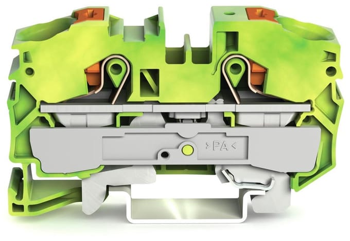 WAGO 2216-1207 Aardklem 12 mm Push-In-klem Groen, Geel 20 stuk(s) Piece