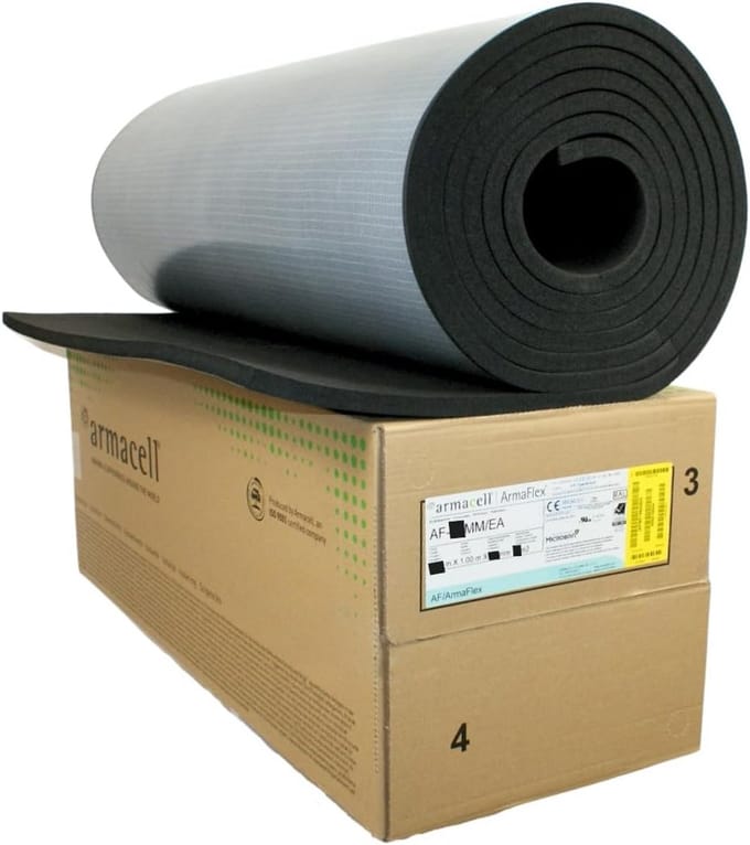 Flexibel Zelfklevend Rubber Isolatiefolie 13mm Dik voor Verwarming en Koeling (1m x 1m)
