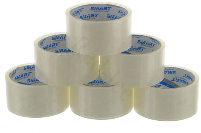 Smart Pakkingstape 48mm x 50m - 6 Rollen - Kleurloos