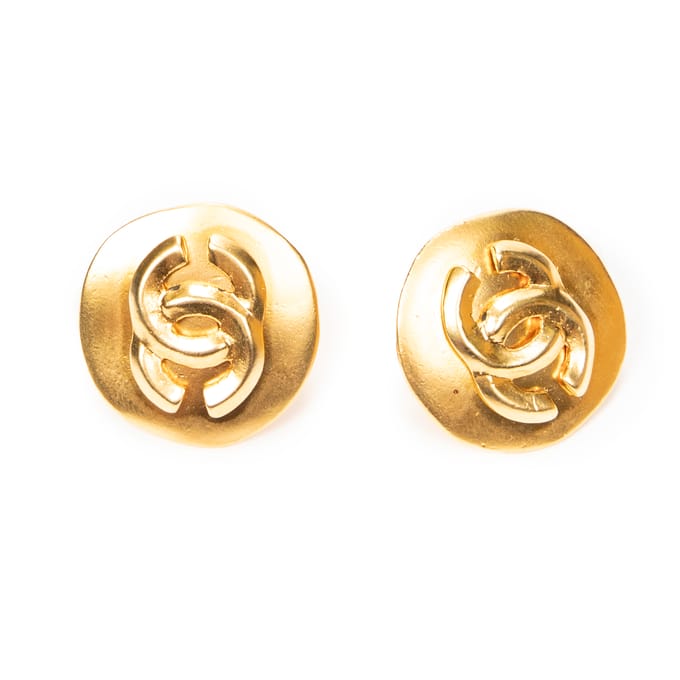 CC Round Clip On Earrings   oorbellen