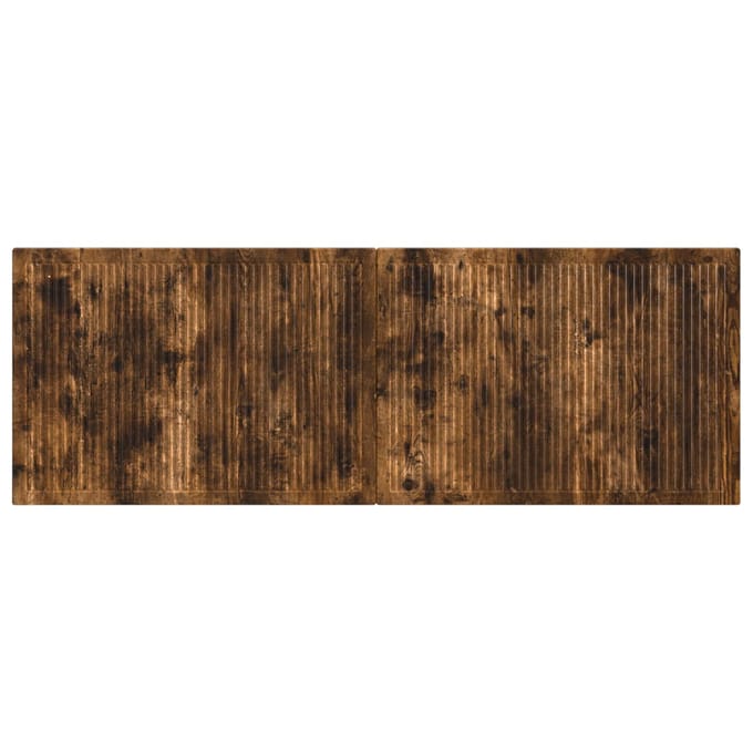 vidaXL - Wandgemonteerd - Hoofdbord - EDE - Gerookt - eiken - Bewerkt - hout
