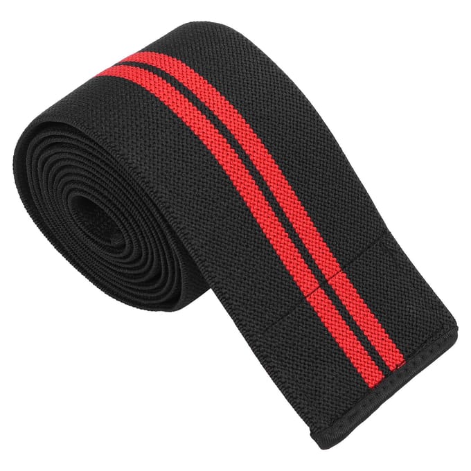 Sport Kniebanden Compressie Elastische Kniehoezen Steunbanden voor Gewichtheffen Zwart Rood veelkleurig