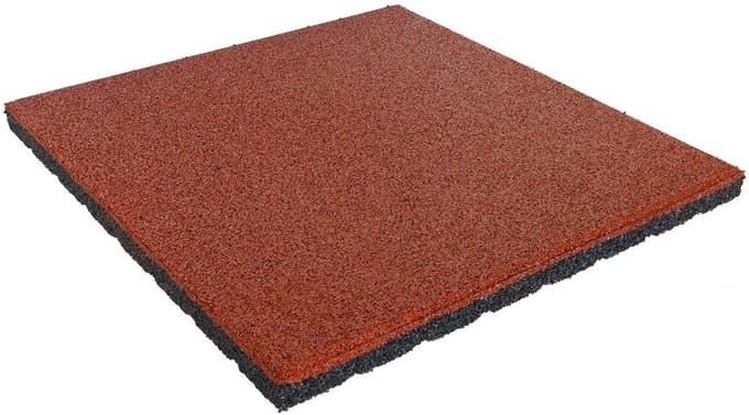 IVOL Rubber tegel 30 mm 50x50 cm Rood