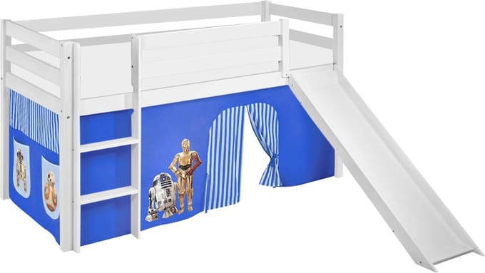 Halfhoogslaper Star Wars Blauw met tent en glijbaan