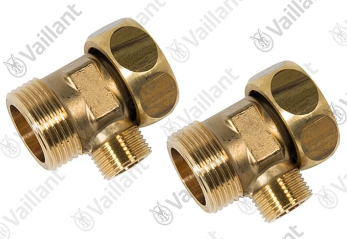 VAILLANT afsluitfitting, (set a 2) MAG 11-0/0 GX o.a. Vaillant-nr. , 117263