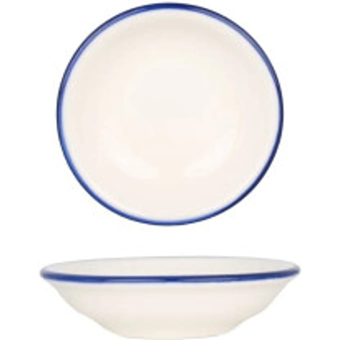 Bonna Serveerschaal - Linea Blue - Porselein - 9 cm (50cc) - set van 4