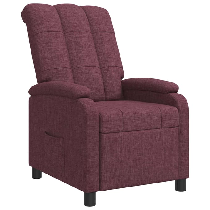 vidaXL - Recliner - Paars - Stof