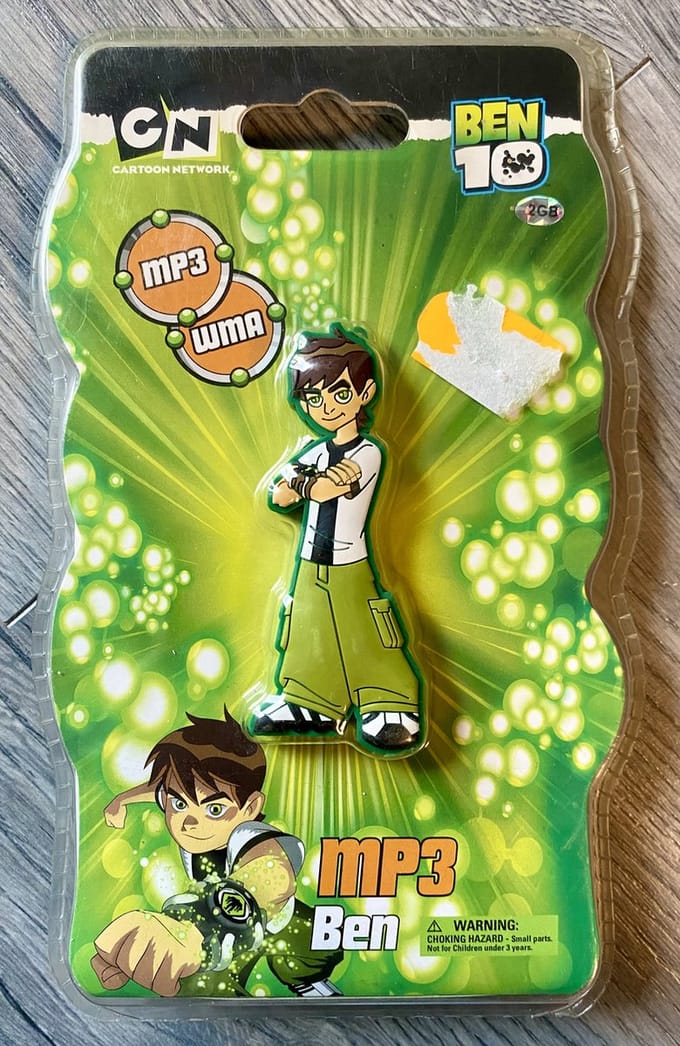 Cartoon Network - Ben 10 - MP3 - WMA Speler - 2 GB - MP3 Player