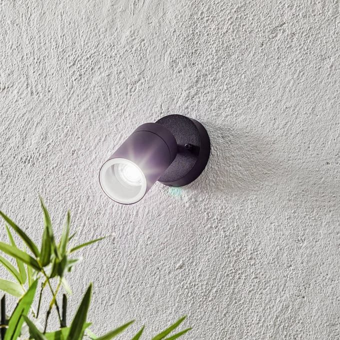 Konstsmide Modena Spot 7598-750 Buitenlamp (wand) Spaarlamp, LED GU10 7 W Zwart