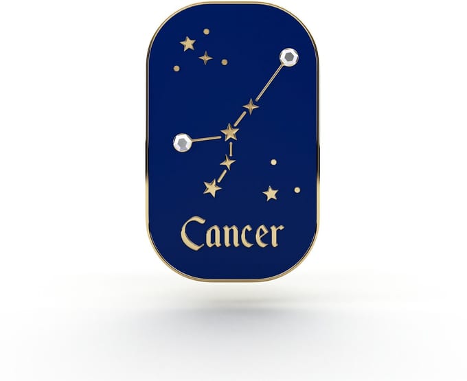 PINETS Zodiak Kreeft Speld met Zirkonia - 14K Gouden Afwerking