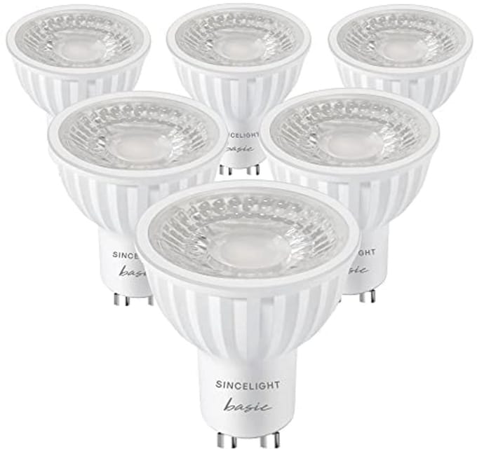 GU10 LED-lamp 6W Warm Wit 2700K - 500 Lumen - Verpakking van 6