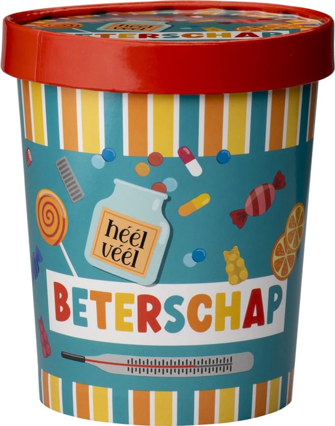 Snoepemmer - Heel veel beterschap - 12x14cm