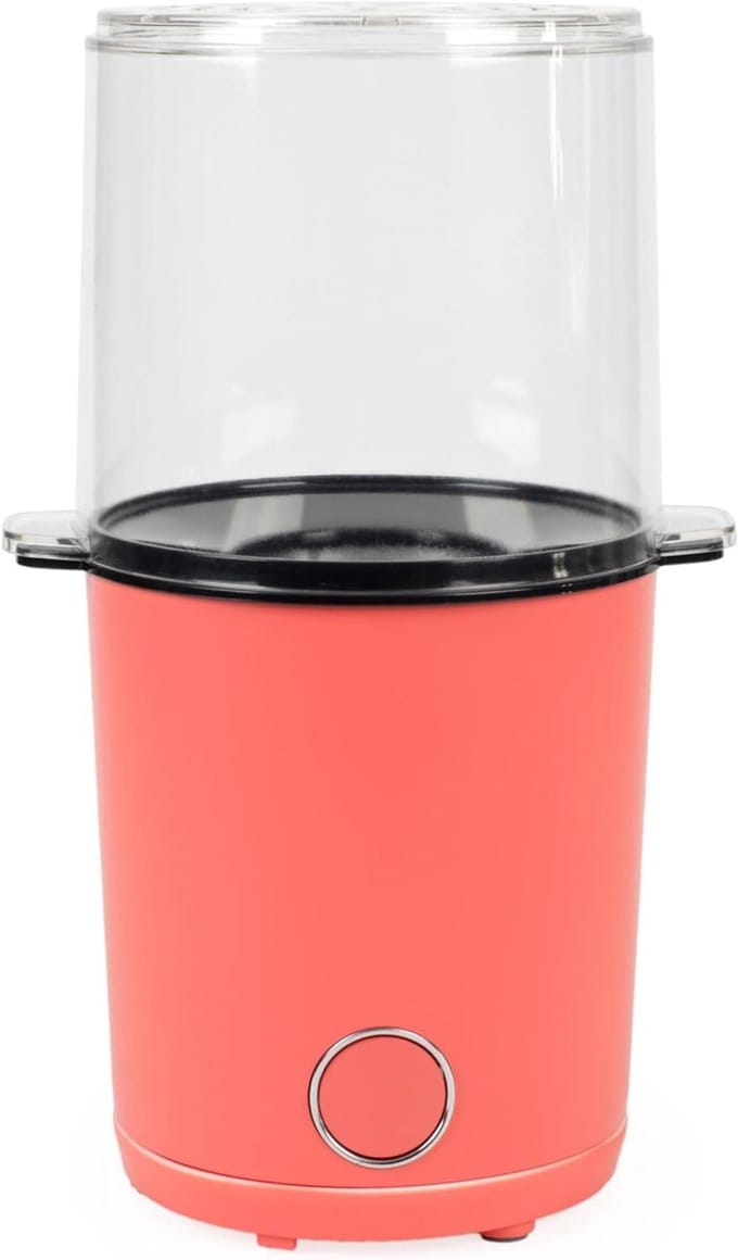 Popcorn Machine - Snack Maker - Filmavond Thuis - Deksel Serveerschaal - 50g Capaciteit - Rood