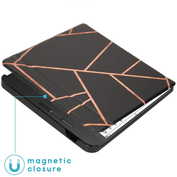 imoshion Design Slim Hard Case Sleepcover met stand voor de Tolino Vision 5 - Black Graphic
