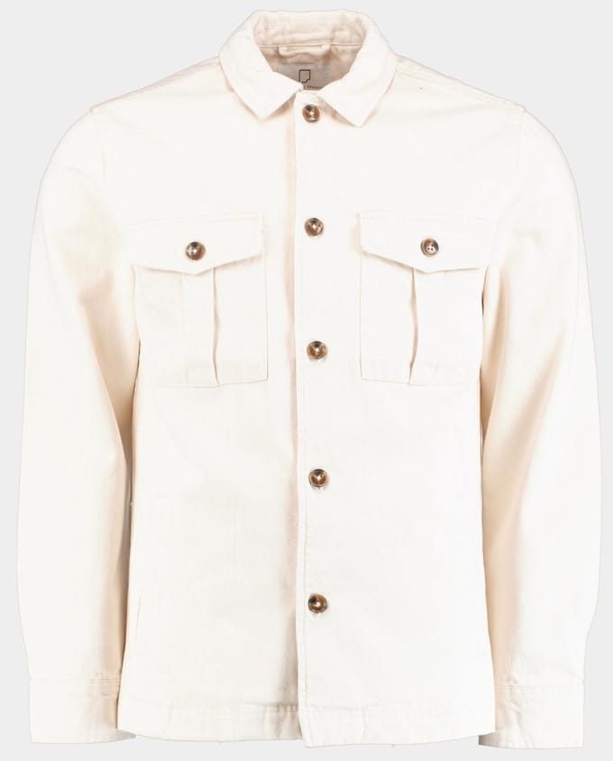 Born With Appetite Overshirt Beige Owen Shirtjacket 25114OW80/150 off-white