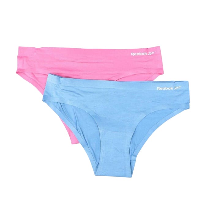 Reebok Dames/Dames Effen Slipje (Set van 2) (Blauw/roze)