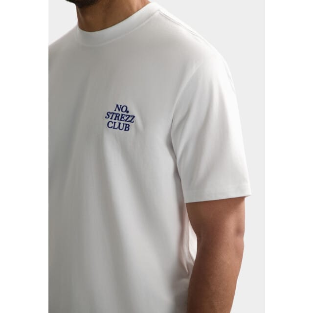 Dstrezzed Ds_no Strezz Club Tee White Size: XL | Basic T-Shirts Outlet | Heren | Wit