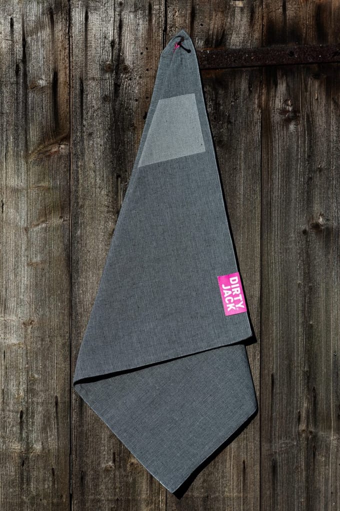 DIRTY JACK Kookdoek Charcoal - Pink Label