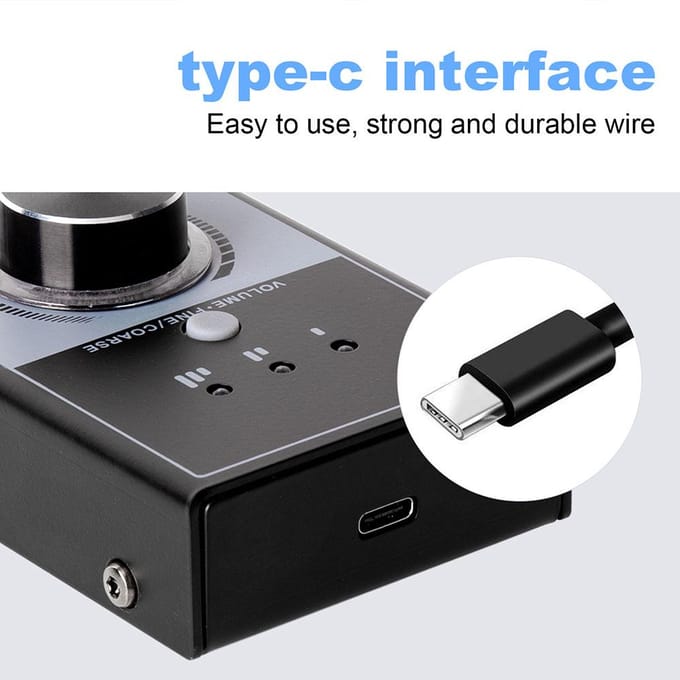 USB Volumeknop Controller PC Audio Regelaar met One-Touch Mute 3 Modi Plug & Play voor zwart